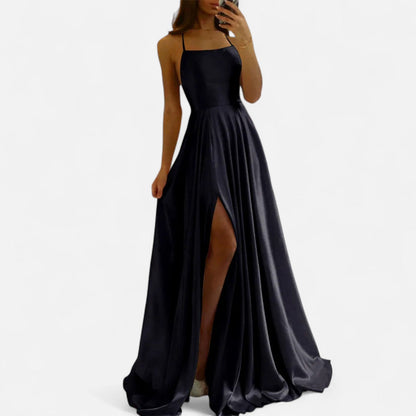 Greta | Women's Wedding Guest Dress Slit Maxi Dress