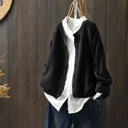 Kerstin | Women's Oversized Knit Cardigan with Buttons