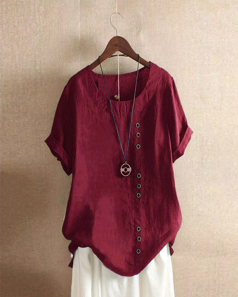 Donna | Women's Relaxed Summer Elegant Blouse