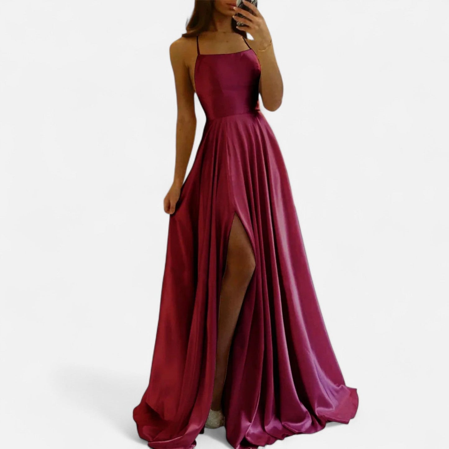 Greta | Women's Wedding Guest Dress Slit Maxi Dress