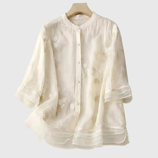 Alexina | Women's Breathable Relaxed Floral Top
