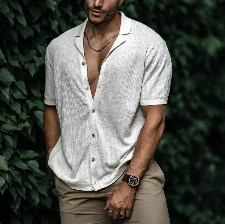 Giorgio | Men’s Short Sleeve Relaxed Button-Up