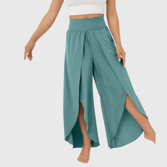 Magdalena | Women's Wide-Leg Boho-Pants with Side Slits
