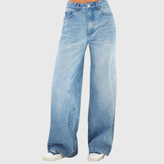 Gabrielle | Women's Denim Relaxed Comfortable Pants