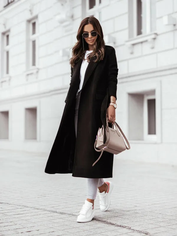 Helene | Women's Long Coat in Casual Street Style