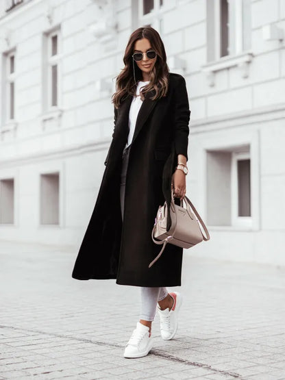 Helene | Women's Long Coat in Casual Street Style
