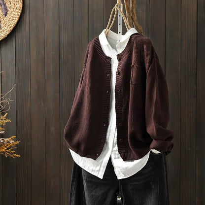 Kerstin | Women's Oversized Knit Cardigan with Buttons