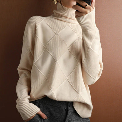 Natalie | Cozy Cable Knit Turtleneck Sweater