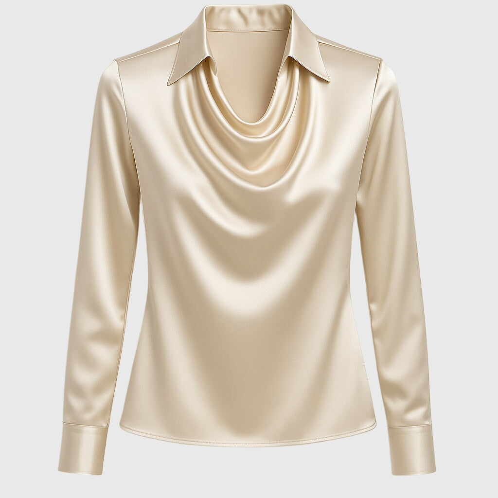 Bianca | Pleated Women's Elegant Lightweight Blouse