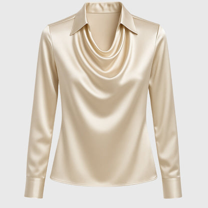 Bianca | Pleated Women's Elegant Lightweight Blouse