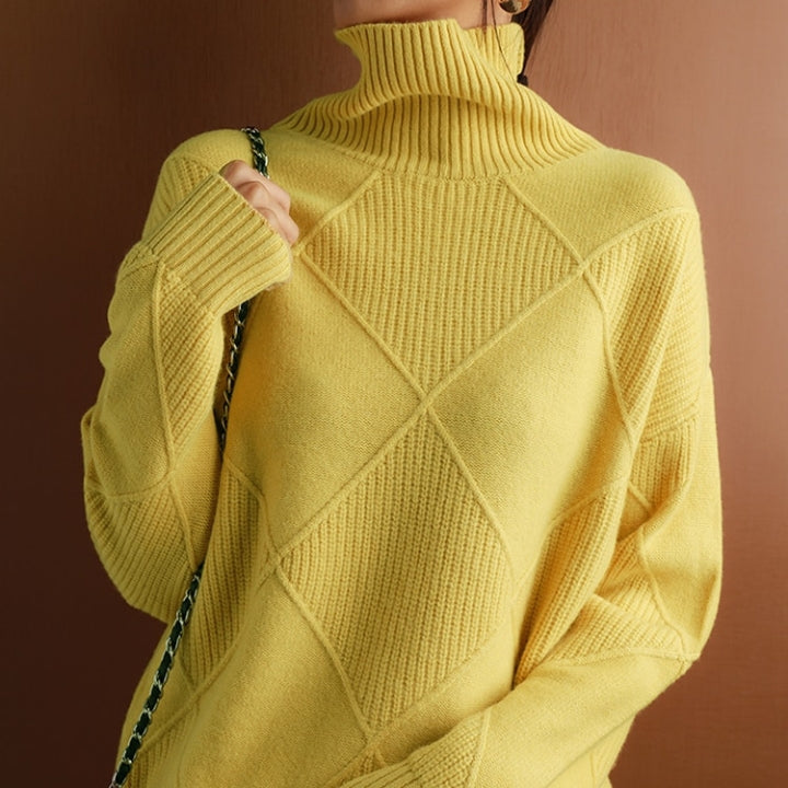 Natalie | Cozy Cable Knit Turtleneck Sweater