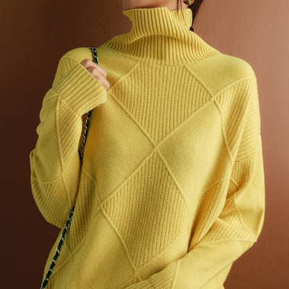 Natalie | Cozy Cable Knit Turtleneck Sweater