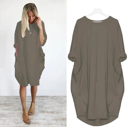 Gina™ | Elegant Pocket Dress