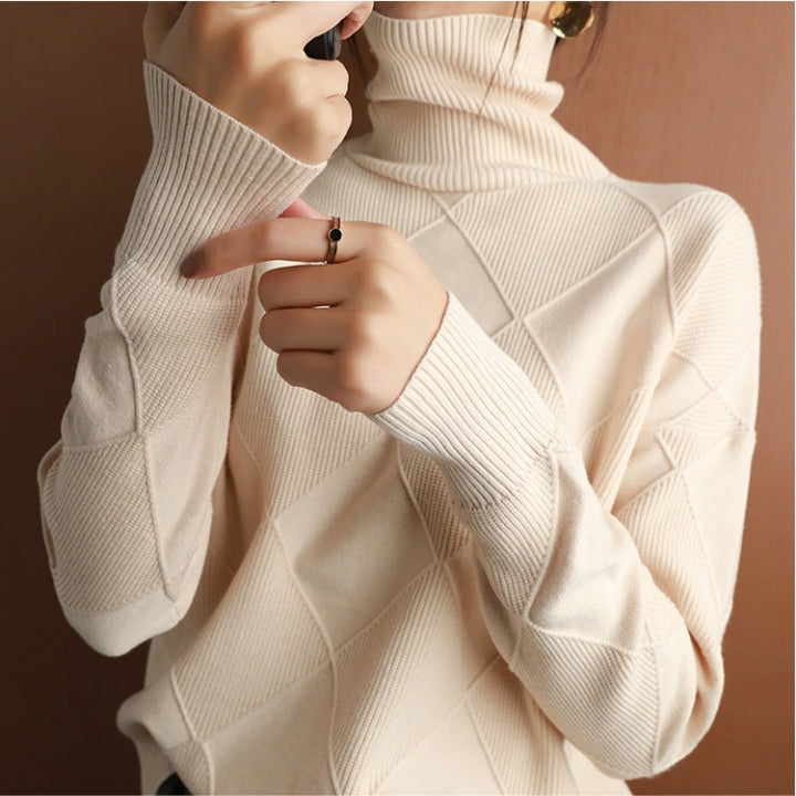 Natalie | Cozy Cable Knit Turtleneck Sweater