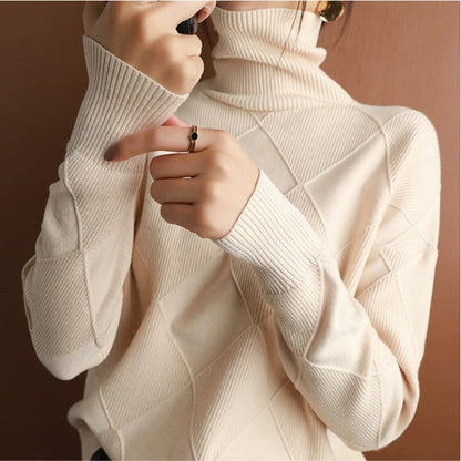 Natalie | Cozy Cable Knit Turtleneck Sweater