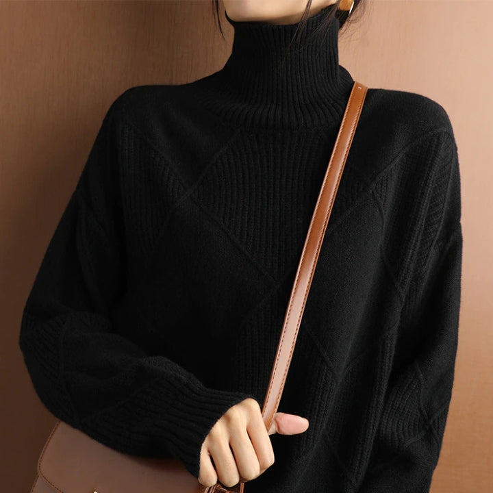 Natalie | Cozy Cable Knit Turtleneck Sweater