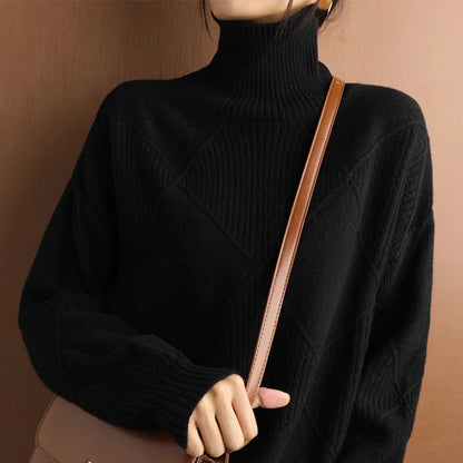 Natalie | Cozy Cable Knit Turtleneck Sweater