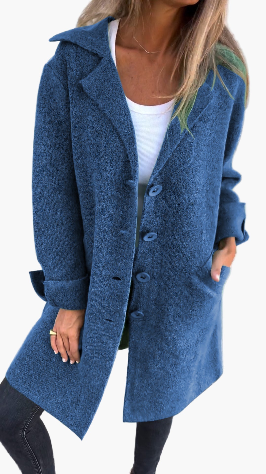 Karin | Women's Stylish Button-Front Coat in Relaxed Fit