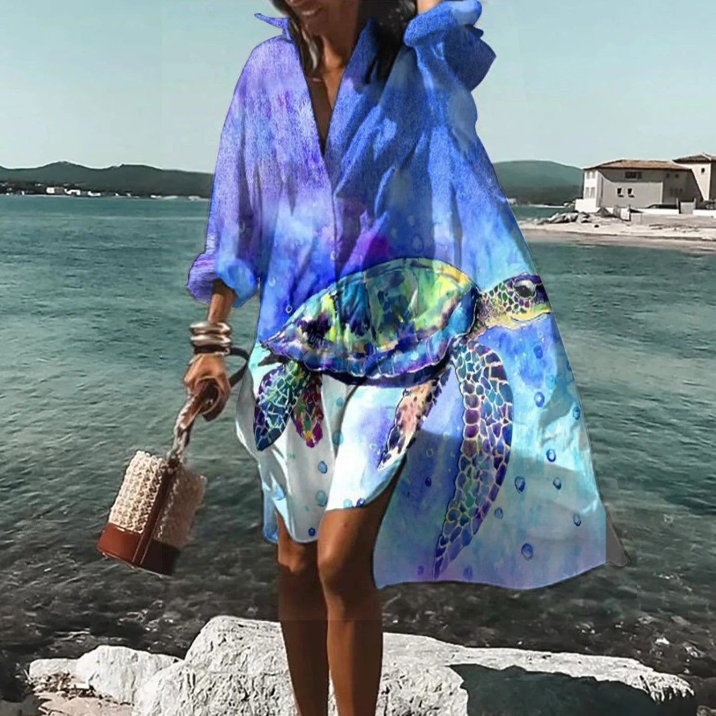 Helga | Women's Summer Casual Shirt Dress