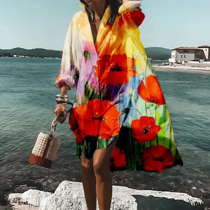 Helga | Women's Summer Casual Shirt Dress