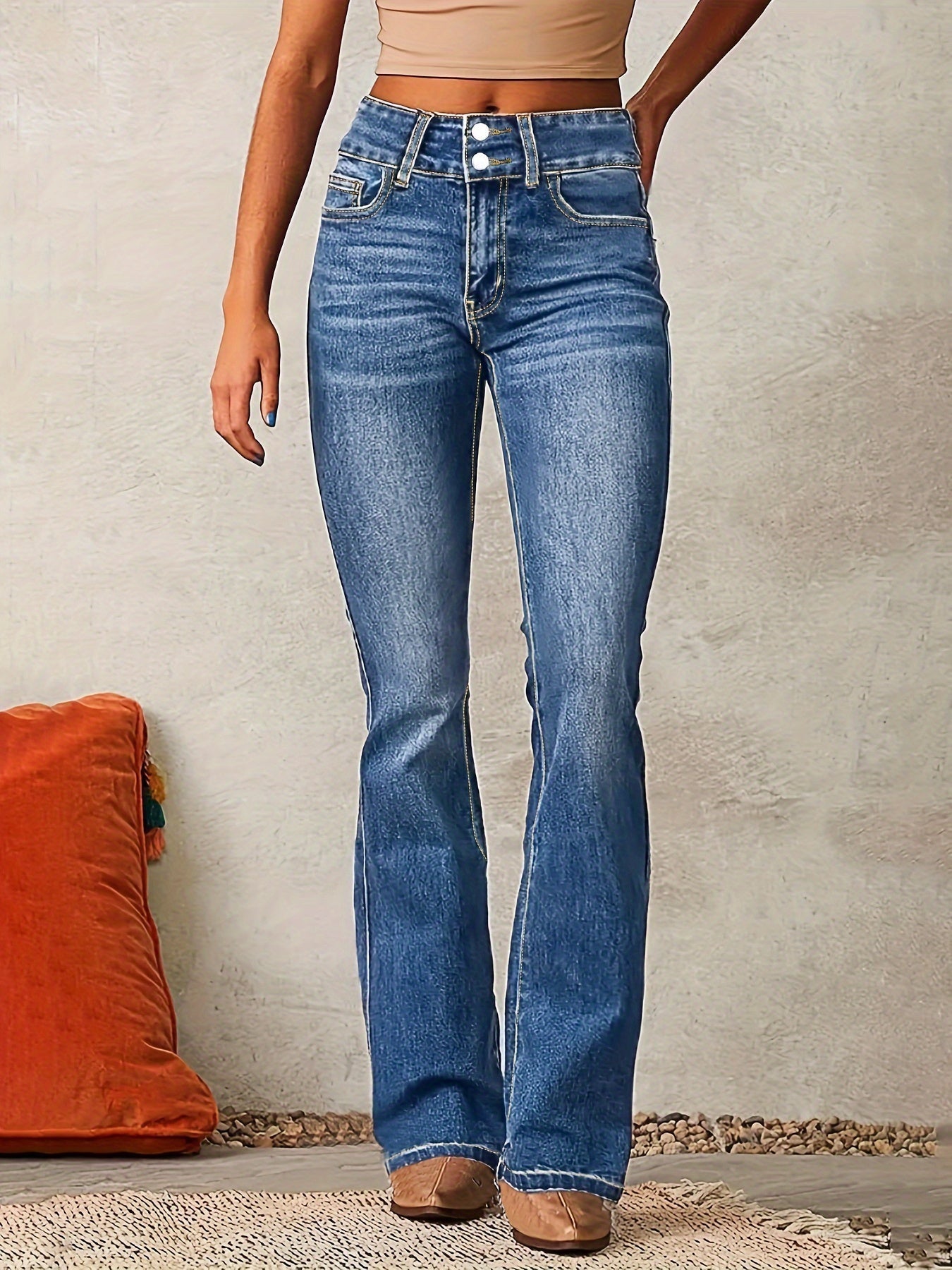 Greta | Women's High-Waist Jeans with wide Leg