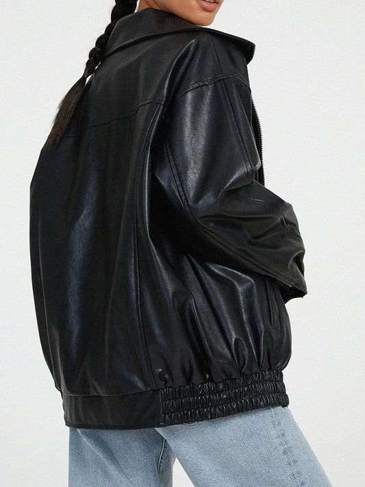 Anna | Women's Fashionable Leather Jacket in Street Style