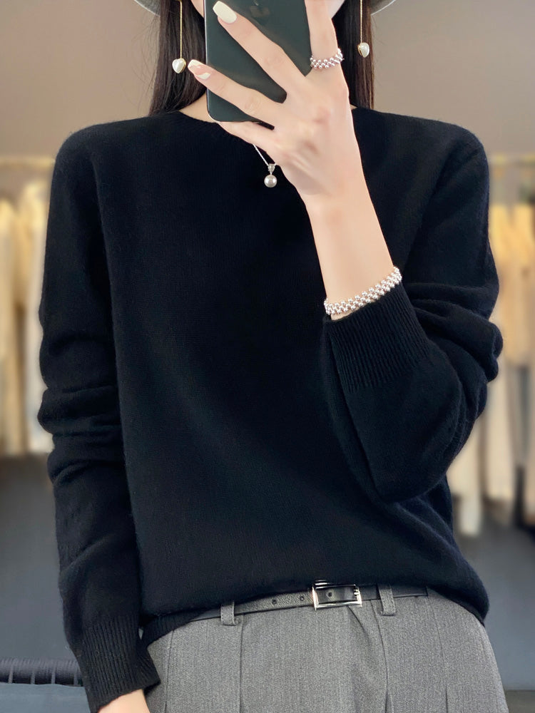 Kirsten | Women's Classic Knit Sweater with Long Sleeve