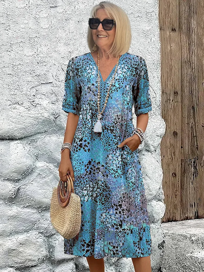 Simona | Midi Relaxed Women's Elegant Dress