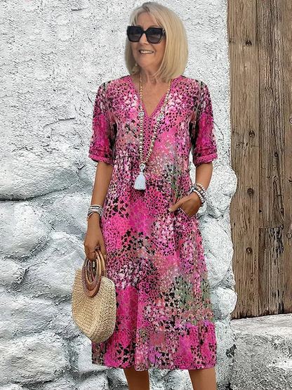 Simona | Midi Relaxed Women's Elegant Dress