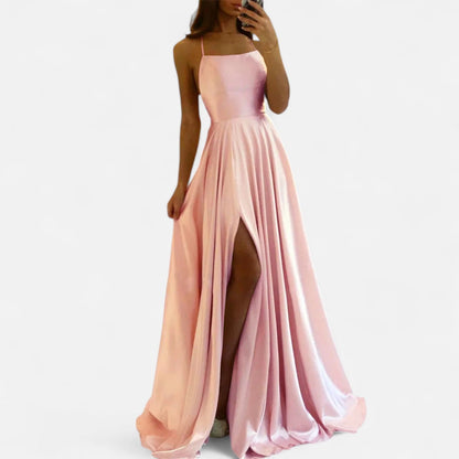 Greta | Women's Wedding Guest Dress Slit Maxi Dress
