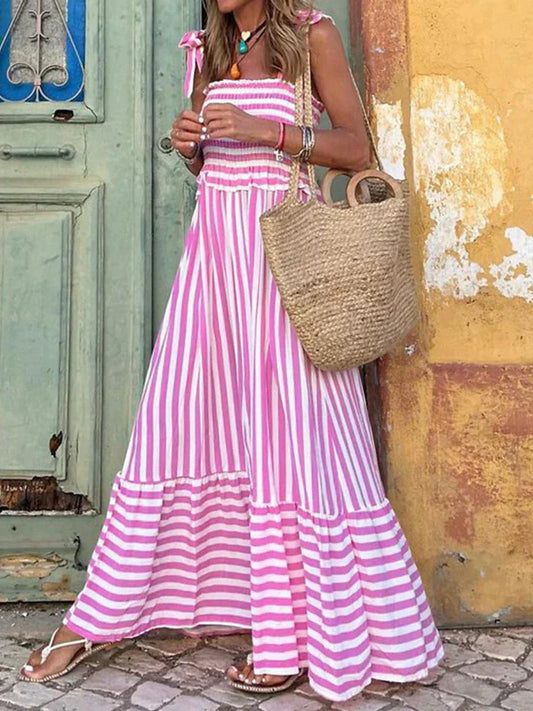 Guerrina | Women's Relaxed Striped Summer Dress