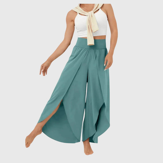 Magdalena | Women's Wide-Leg Boho-Pants with Side Slits