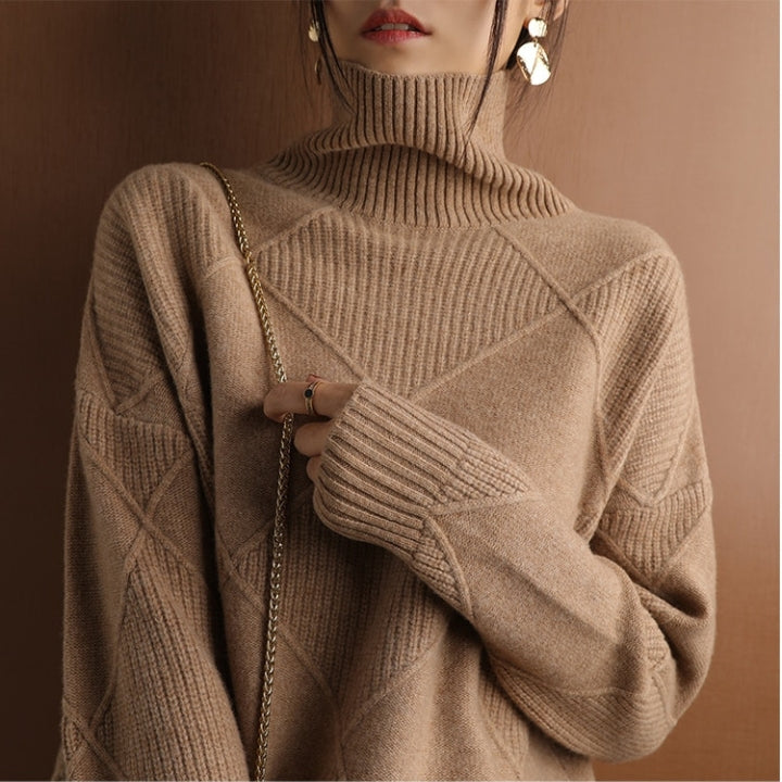 Natalie | Cozy Cable Knit Turtleneck Sweater
