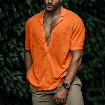 Giorgio | Men’s Short Sleeve Relaxed Button-Up