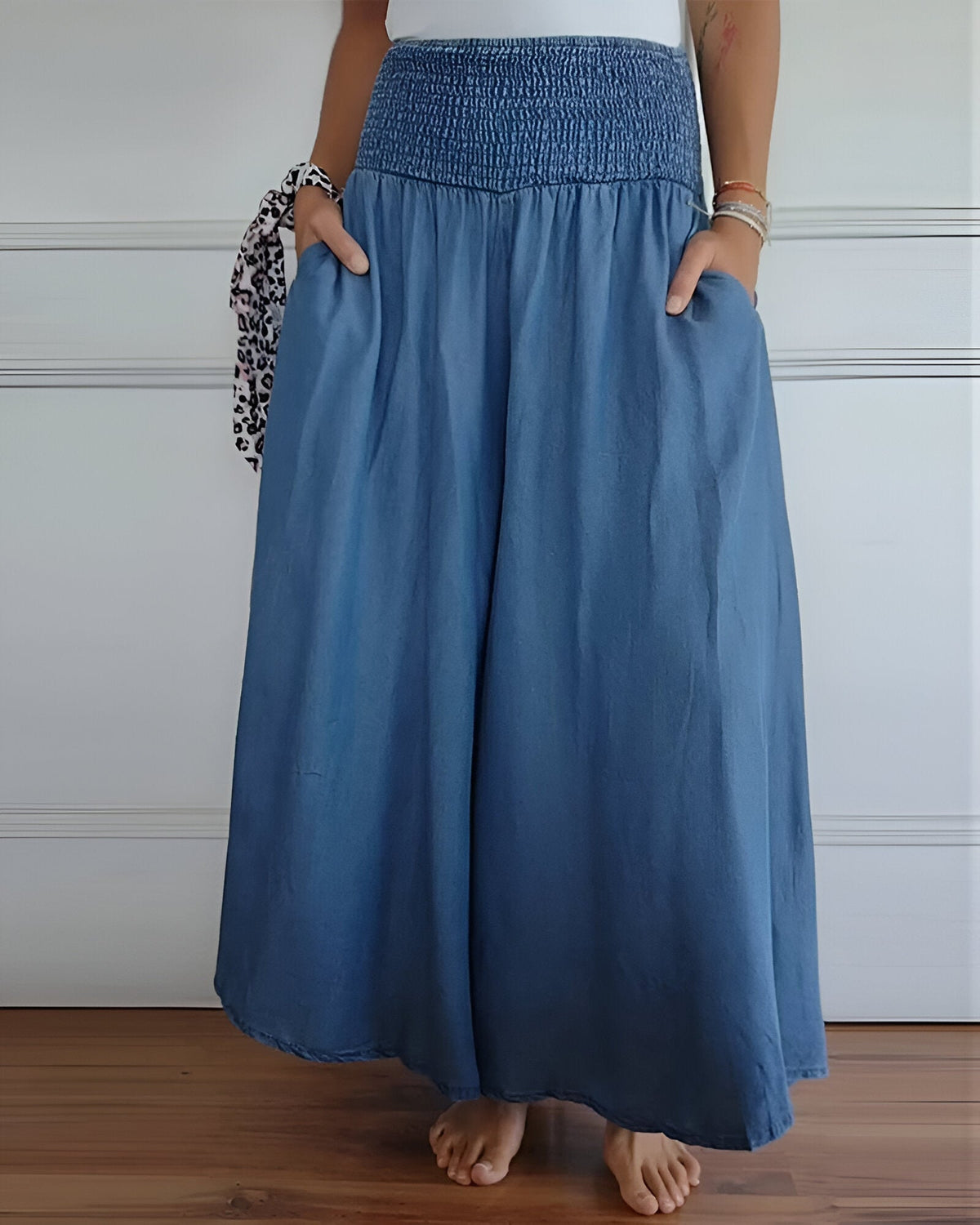 Lorraine | Soft Elastic-Waist Pants