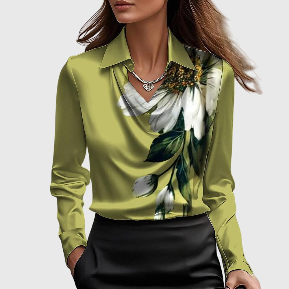 Bianca | Pleated Women's Elegant Lightweight Blouse