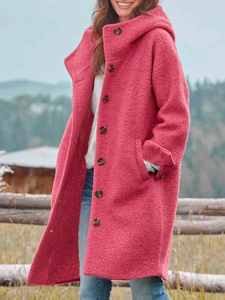 Selina | Women's Oversize Winter Coat with Button Placket