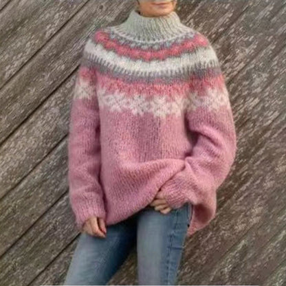 Karin | Women's Stylish Winter Sweater with Print for Everyday