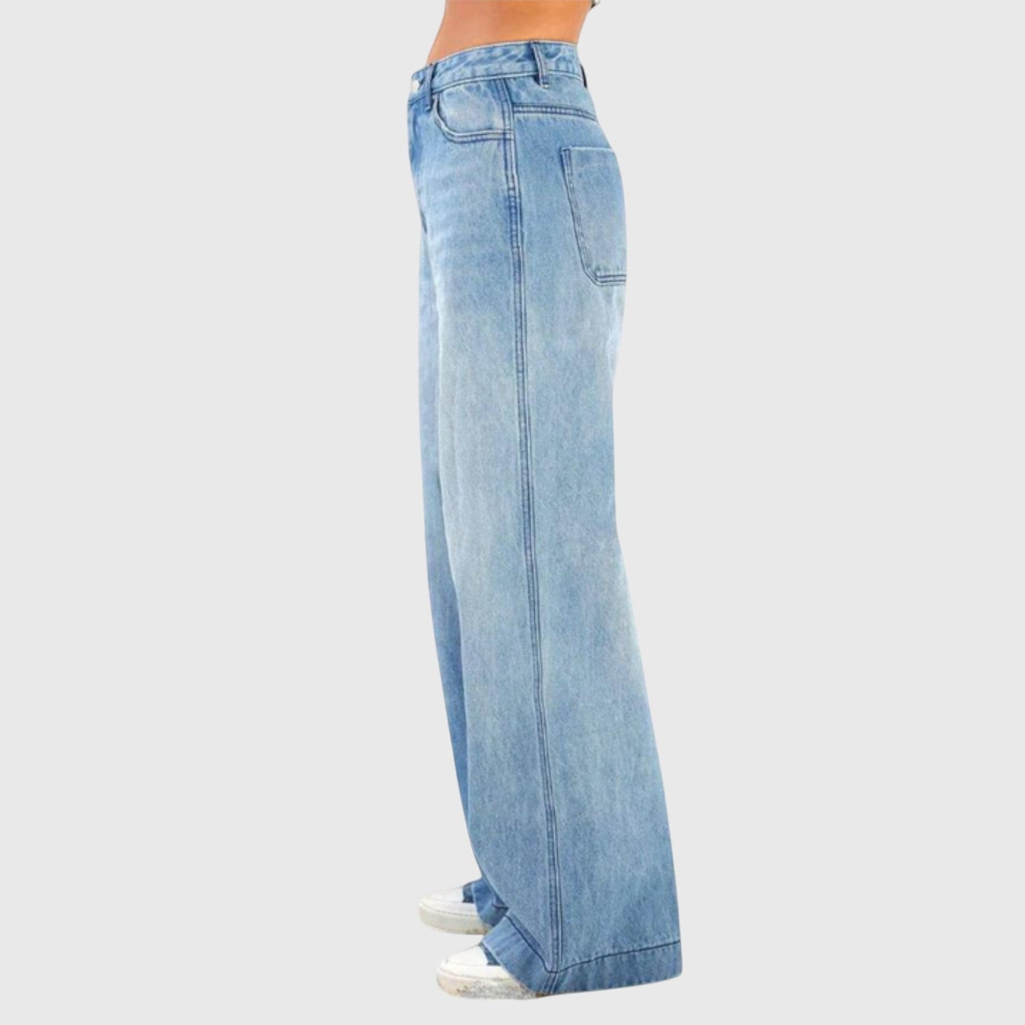 Gabrielle | Women's Denim Relaxed Comfortable Pants