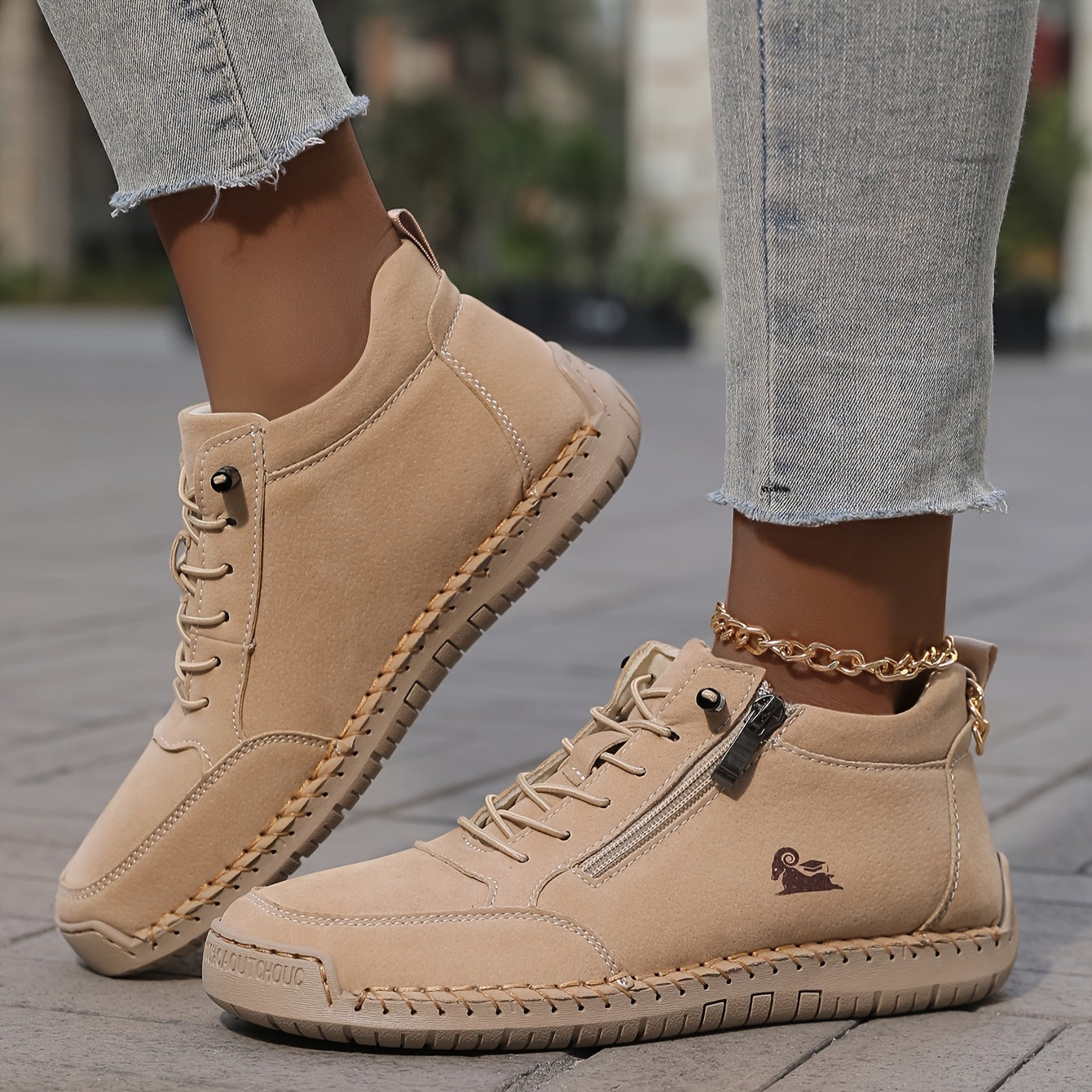 Tegan | Women's Laid-Back Lace-Up Shoes Zip