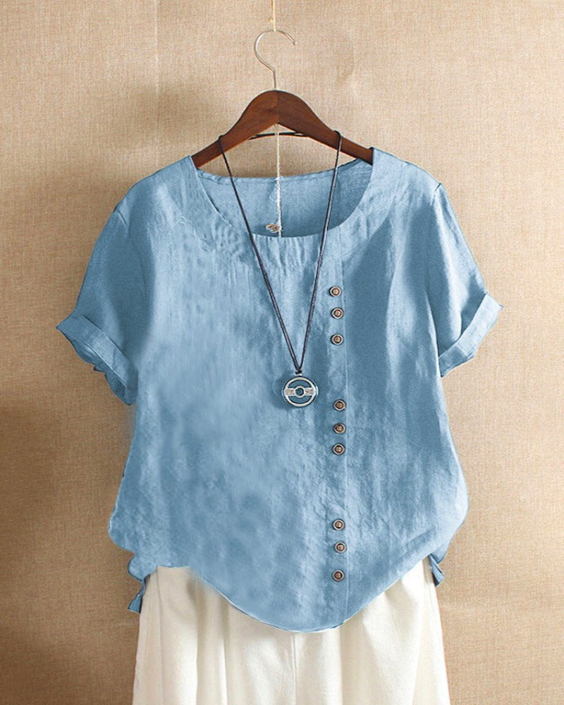 Donna | Women's Relaxed Summer Elegant Blouse