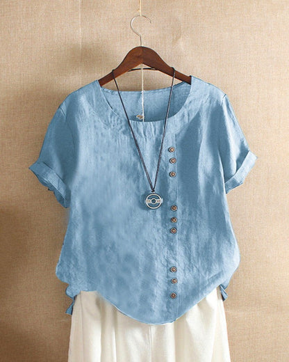 Donna | Women's Relaxed Summer Elegant Blouse