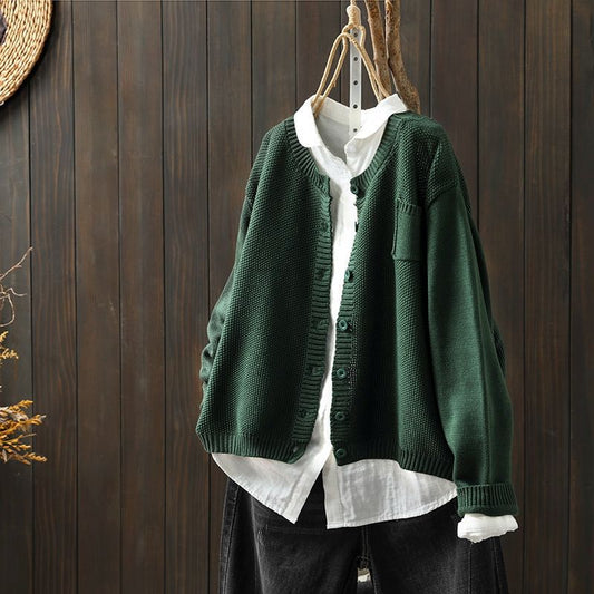 Kerstin | Women's Oversized Knit Cardigan with Buttons