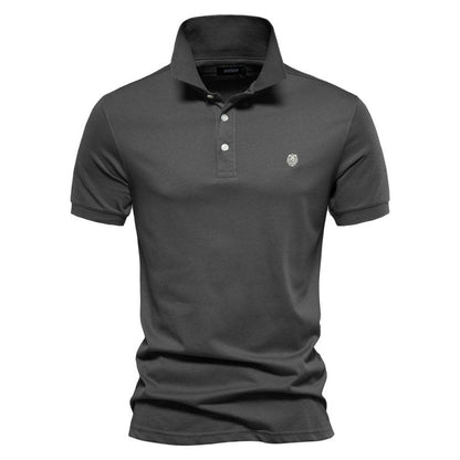 Luciano | Men’s Minimalist Button Classic Polo Shirt