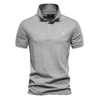 Luciano | Men’s Minimalist Button Classic Polo Shirt
