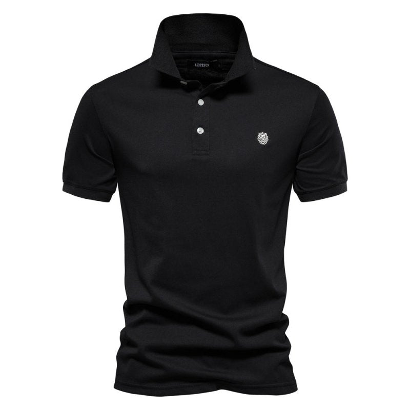 Luciano | Men’s Minimalist Button Classic Polo Shirt