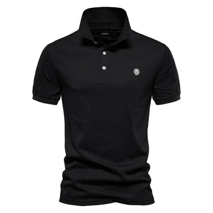 Luciano | Men’s Minimalist Button Classic Polo Shirt