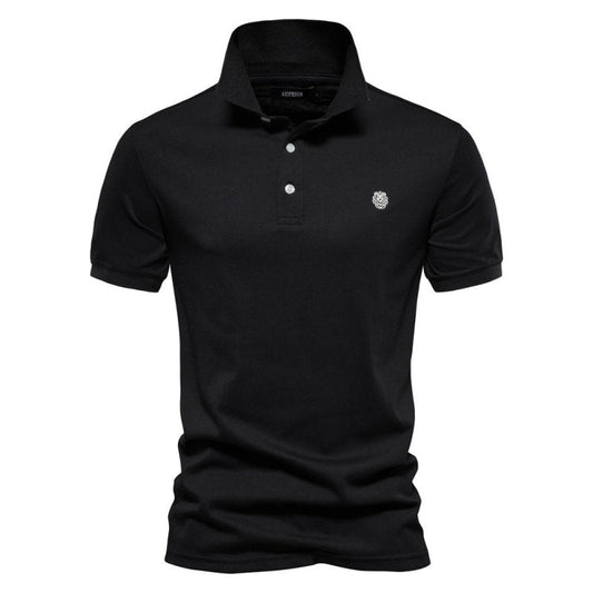 Luciano | Men’s Minimalist Button Classic Polo Shirt