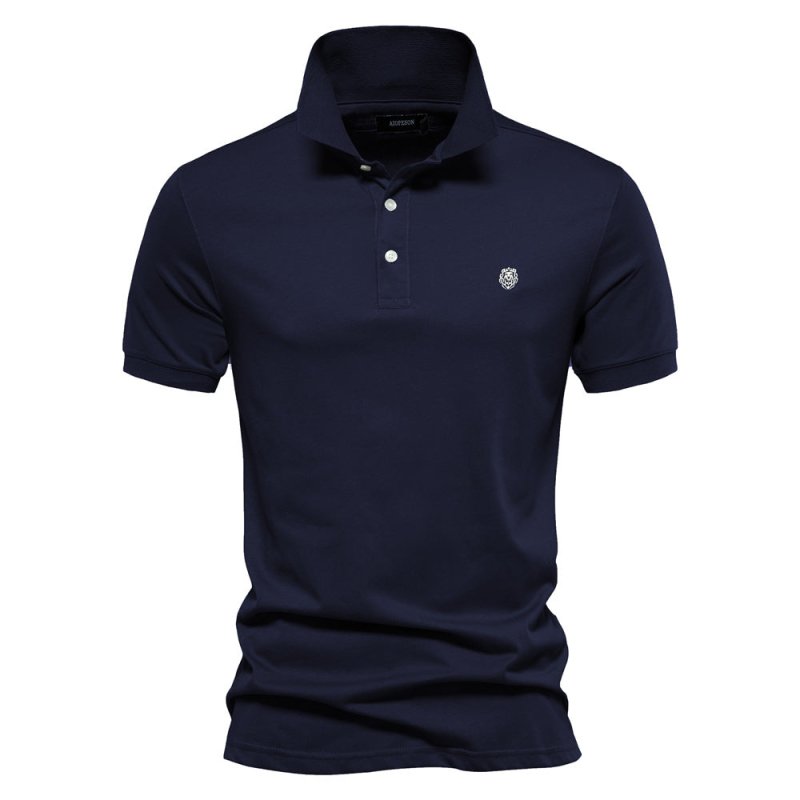 Luciano | Men’s Minimalist Button Classic Polo Shirt