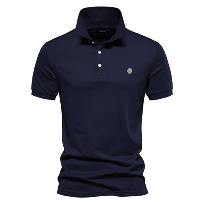 Luciano | Men’s Minimalist Button Classic Polo Shirt